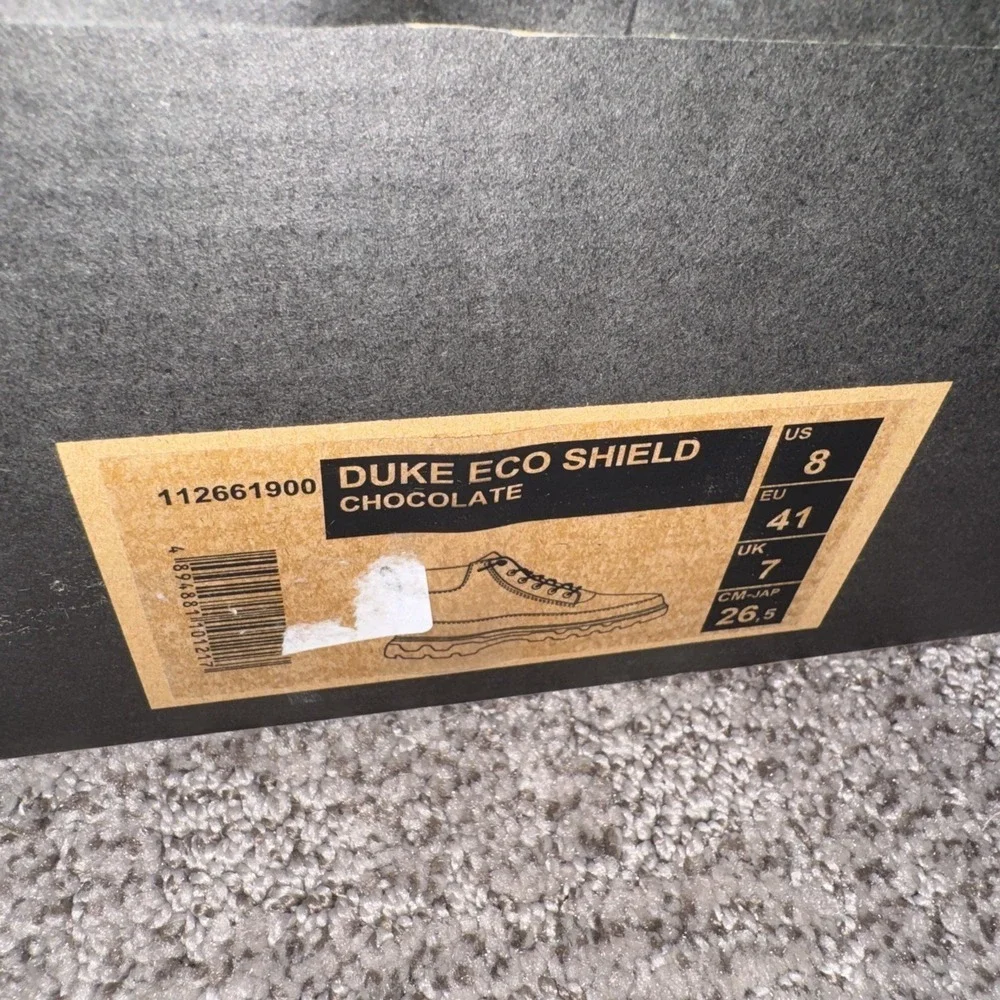 Hey Dude Men's US Size 8/ W 9.5 Duke Eco Shield Chocolate Color- 112661900‎ NIB